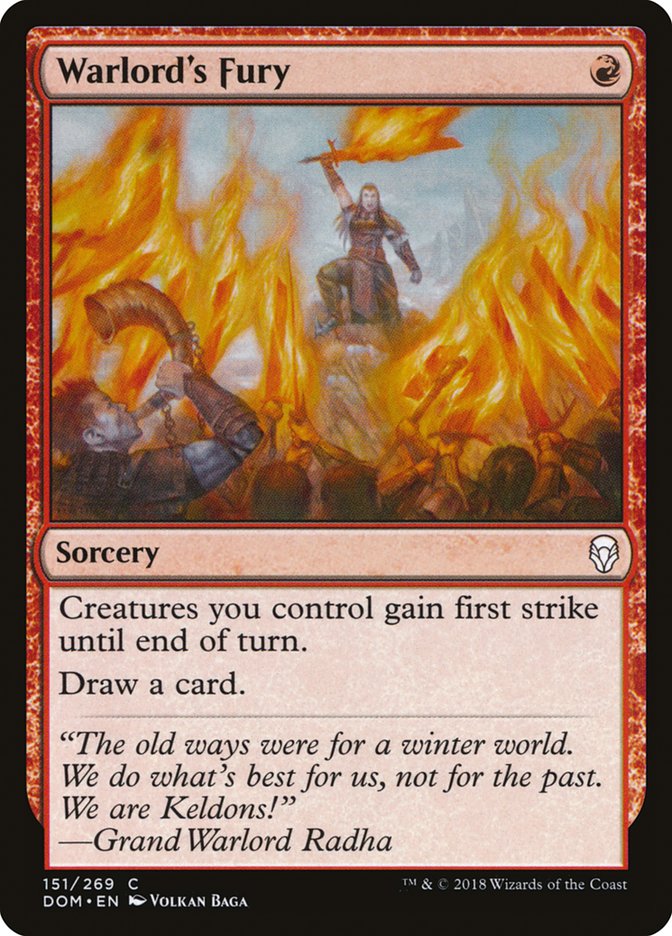 Warlord's Fury [Dominaria] - Magic: The Gathering - Card Brawlers | Quebec | Canada |