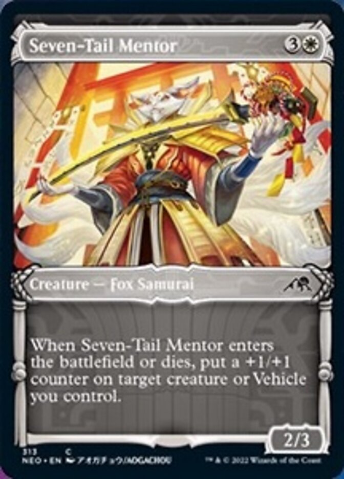 Seven-Tail Mentor (Showcase Samurai) [Kamigawa: Neon Dynasty] - Magic: The Gathering - Card Brawlers | Quebec | Canada |