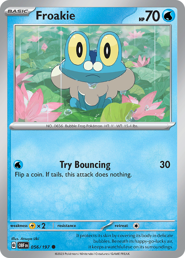 Froakie (056/197) [Scarlet & Violet: Obsidian Flames] - Pokémon - Card Brawlers | Quebec | Canada |