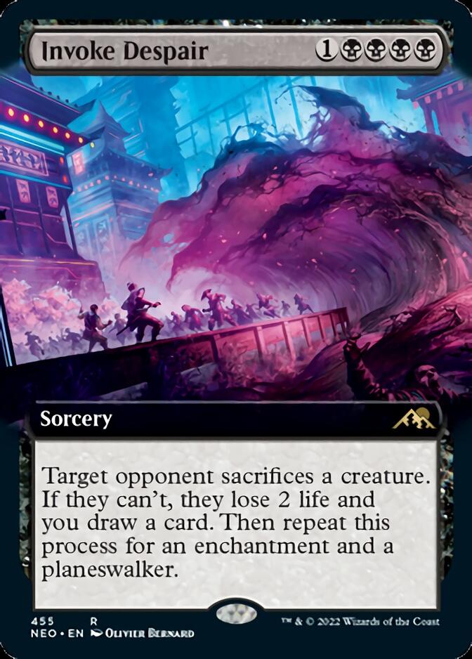 Invoke Despair (Extended Art) [Kamigawa: Neon Dynasty] - Magic: The Gathering - Card Brawlers | Quebec | Canada |