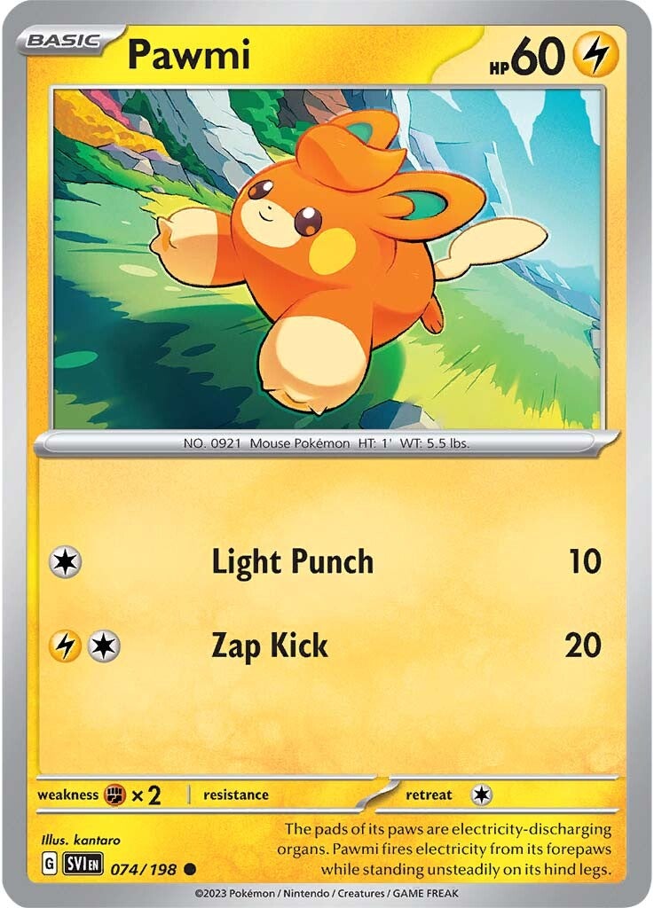 Pawmi (074/198) [Scarlet & Violet: Base Set] - Pokémon - Card Brawlers | Quebec | Canada |
