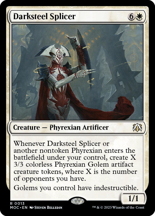 Darksteel Splicer [March of the Machine Commander] - Magic: The Gathering - Card Brawlers | Quebec | Canada |