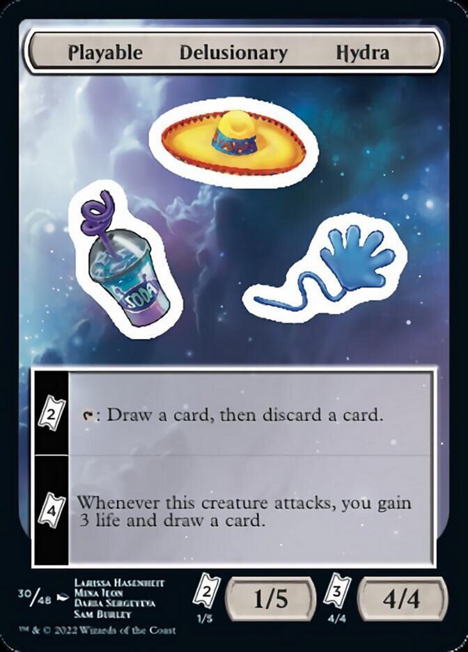 Playable Delusionary Hydra [Unfinity Stickers] - Magic: The Gathering - Card Brawlers | Quebec | Canada |