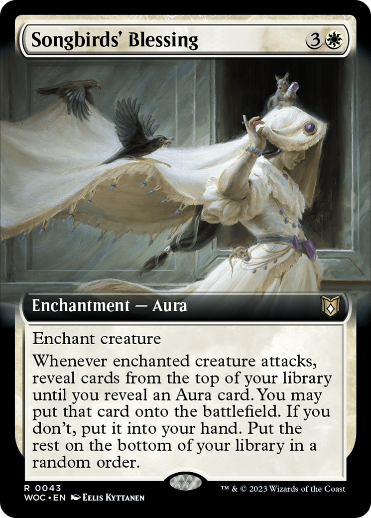 Songbirds' Blessing (Extended Art) [Wilds of Eldraine Commander] - Magic: The Gathering - Card Brawlers | Quebec | Canada |