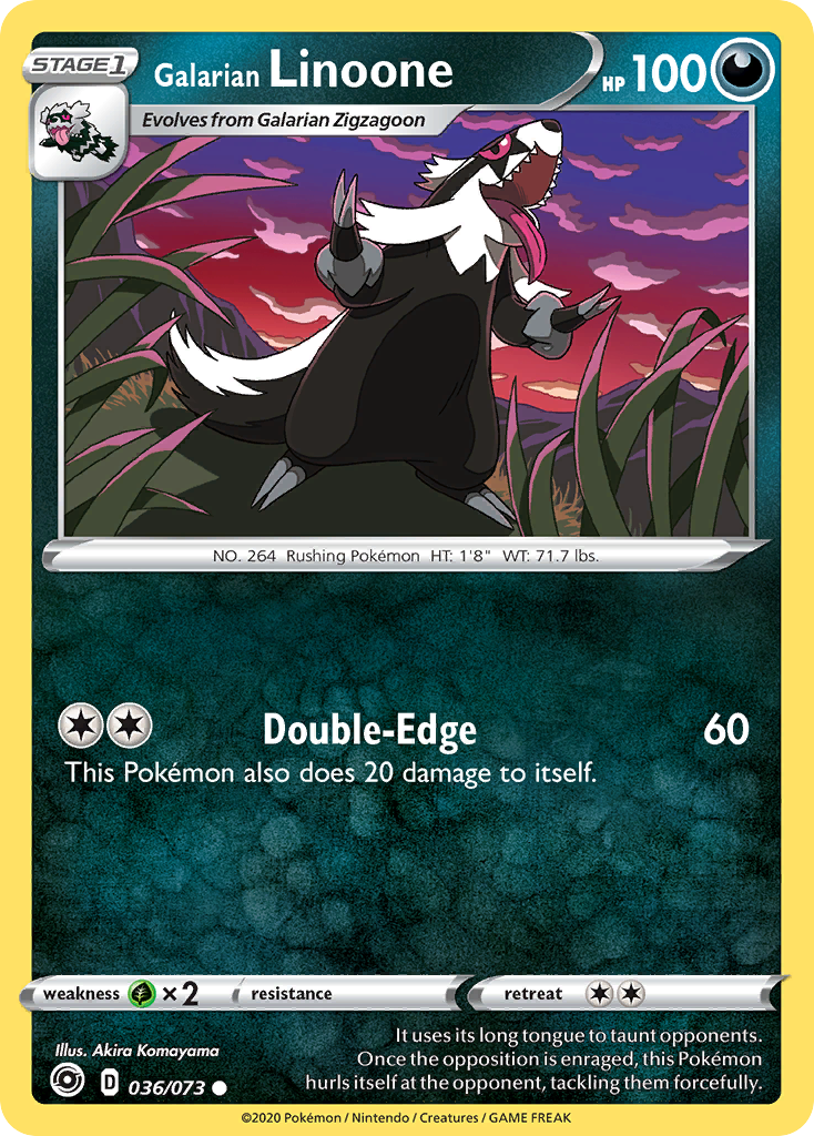 Galarian Linoone (036/073) [Sword & Shield: Champion's Path] - Pokémon - Card Brawlers | Quebec | Canada |
