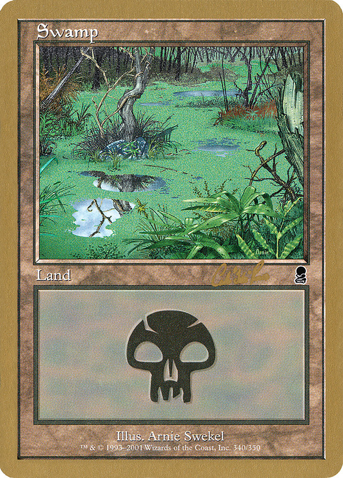 Swamp (cr340) (Carlos Romao) [World Championship Decks 2002] - Magic: The Gathering - Card Brawlers | Quebec | Canada |