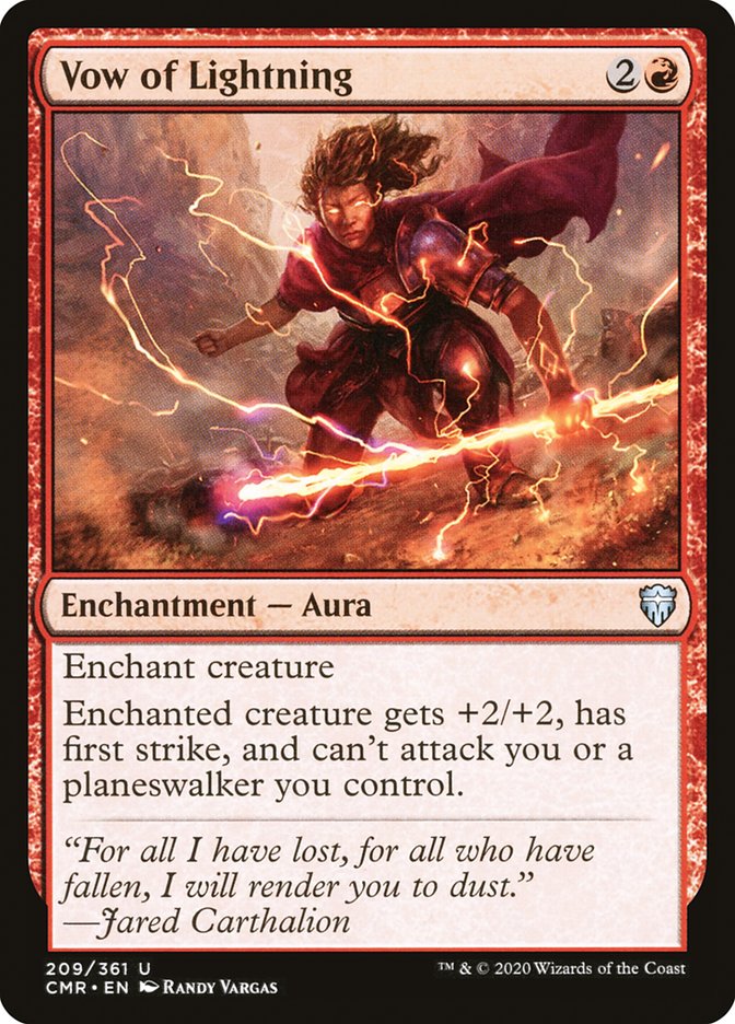 Vow of Lightning [Commander Legends] - Magic: The Gathering - Card Brawlers | Quebec | Canada |