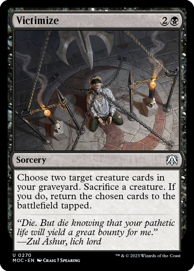 Victimize [March of the Machine Commander] - Magic: The Gathering - Card Brawlers | Quebec | Canada |