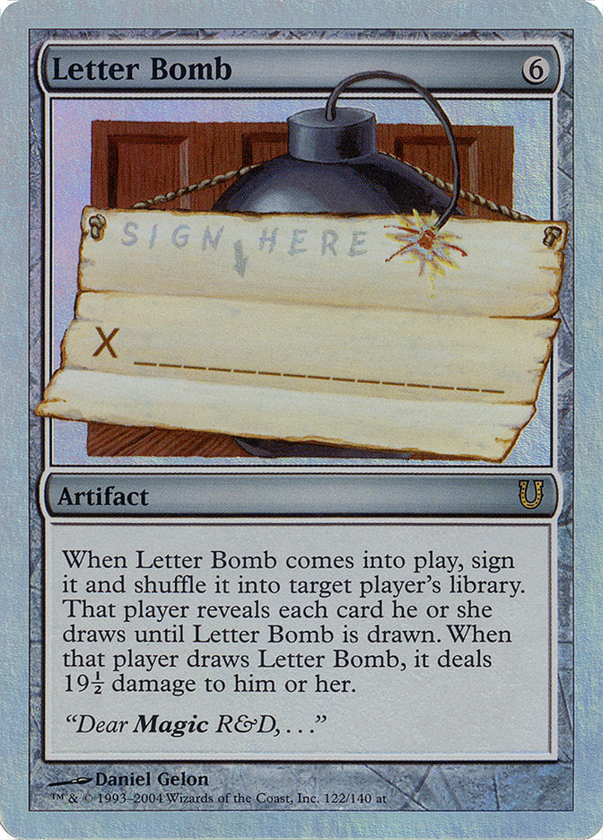 Letter Bomb (Alternate Foil) [Unhinged] - Magic: The Gathering - Card Brawlers | Quebec | Canada |
