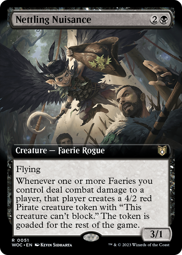 Nettling Nuisance (Extended Art) [Wilds of Eldraine Commander] - Magic: The Gathering - Card Brawlers | Quebec | Canada |