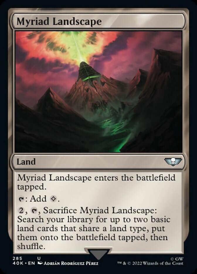 Myriad Landscape (Surge Foil) [Warhammer 40,000] - Magic: The Gathering - Card Brawlers | Quebec | Canada |