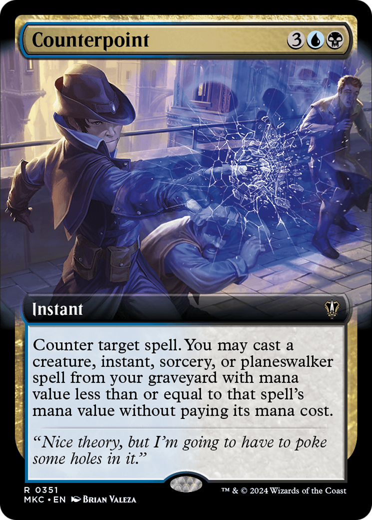 Counterpoint (Extended Art) [Murders at Karlov Manor Commander] - Magic: The Gathering - Card Brawlers | Quebec | Canada |