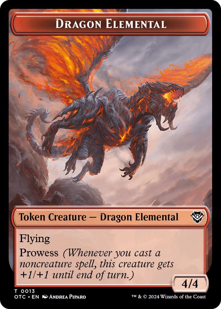 Dragon Elemental // Bird Illusion Double-Sided Token [Outlaws of Thunder Junction Commander Tokens] - Magic: The Gathering - Card Brawlers | Quebec | Canada |