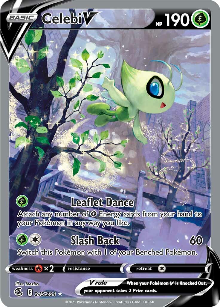 Celebi V (245/264) [Sword & Shield: Fusion Strike] - Pokémon - Card Brawlers | Quebec | Canada |