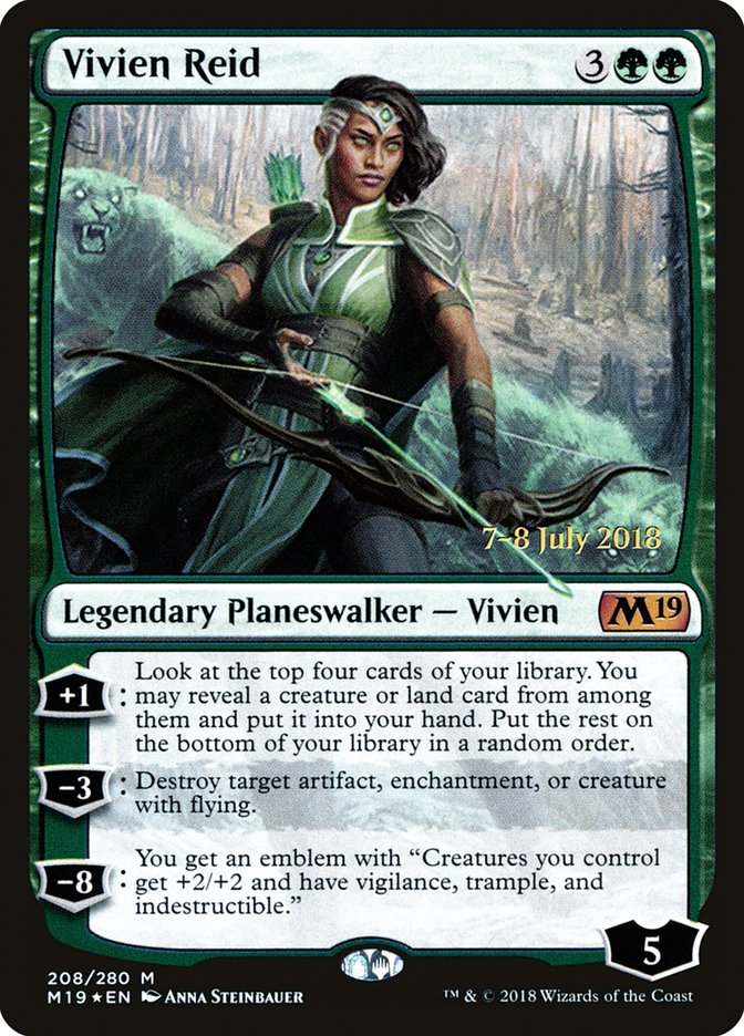 Vivien Reid [Core Set 2019 Prerelease Promos] - Magic: The Gathering - Card Brawlers | Quebec | Canada |