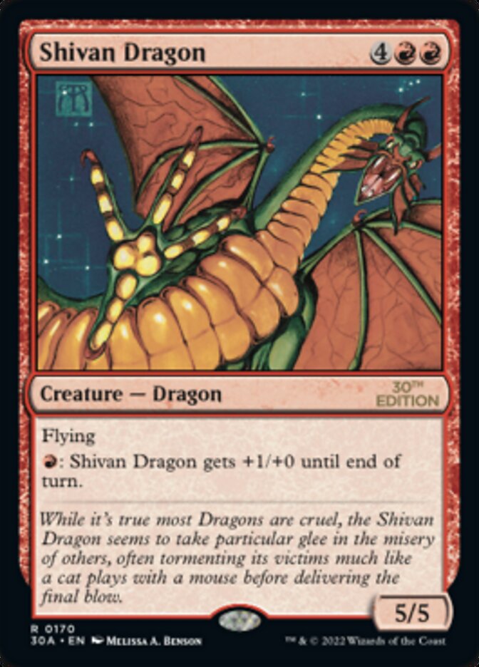 Shivan Dragon [30th Anniversary Edition] - Magic: The Gathering - Card Brawlers | Quebec | Canada |