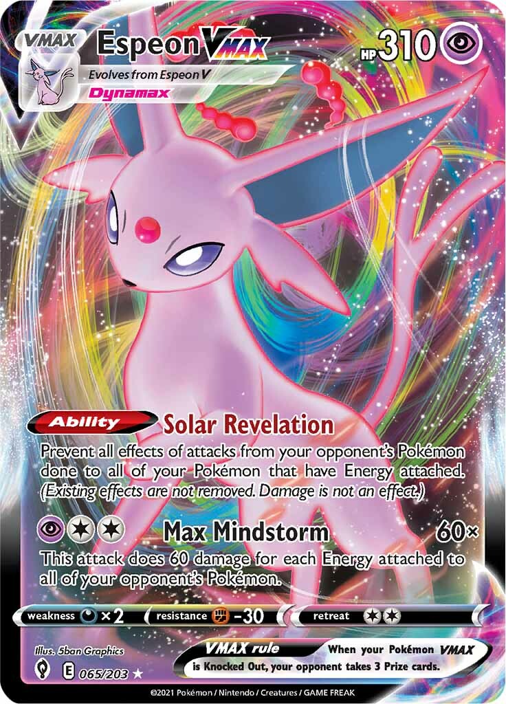 Espeon VMAX (065/203) [Sword & Shield: Evolving Skies] - Pokémon - Card Brawlers | Quebec | Canada |