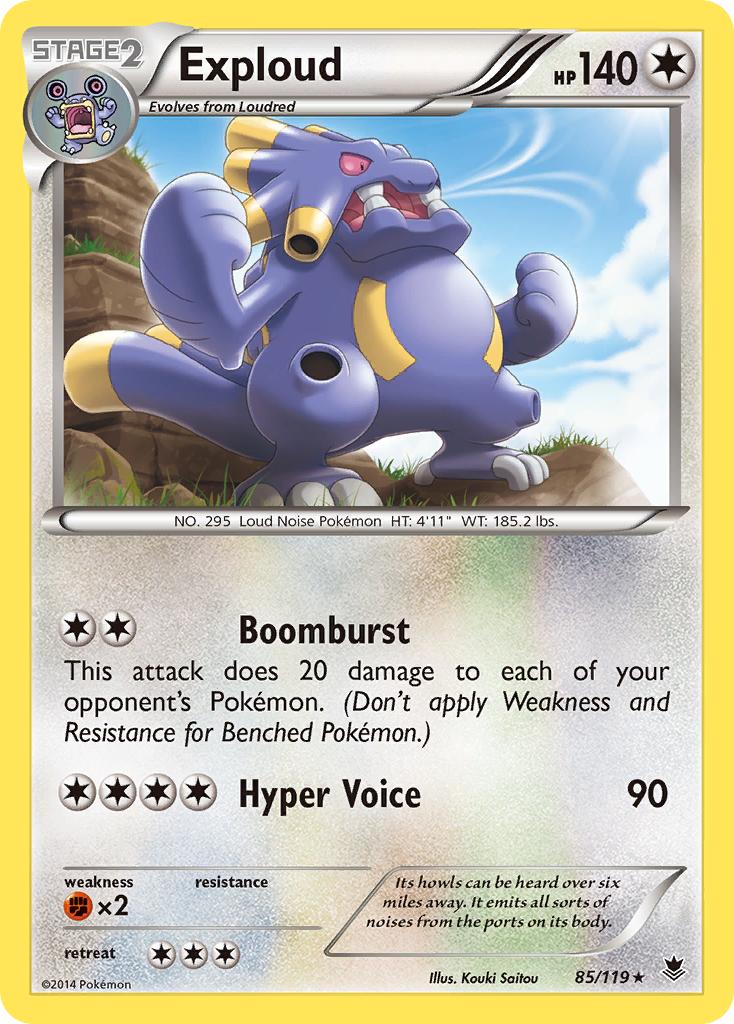 Exploud (85/119) [XY: Phantom Forces] - Pokémon - Card Brawlers | Quebec | Canada |
