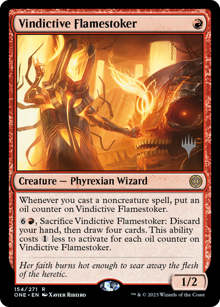 Vindictive Flamestoker (Promo Pack) [Phyrexia: All Will Be One Promos] - Magic: The Gathering - Card Brawlers | Quebec | Canada |