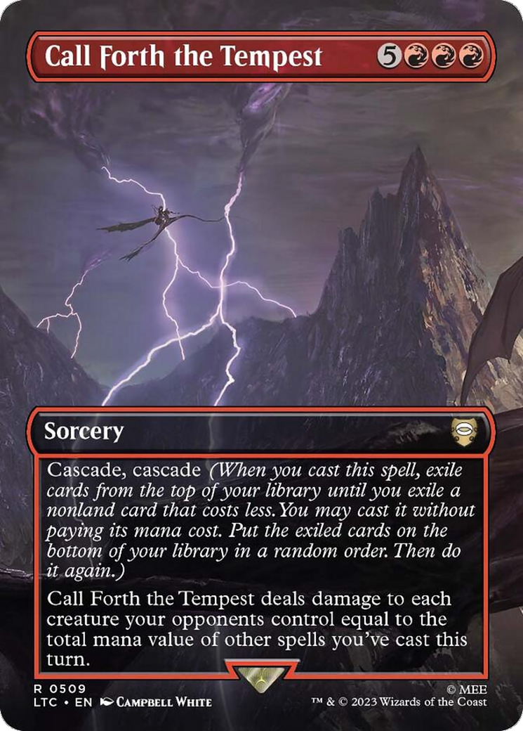 Call Forth the Tempest (Borderless) [The Lord of the Rings: Tales of Middle-Earth Commander] - Magic: The Gathering - Card Brawlers | Quebec | Canada |