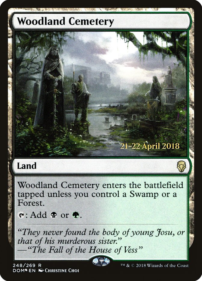 Woodland Cemetery [Dominaria Prerelease Promos] - Magic: The Gathering - Card Brawlers | Quebec | Canada |