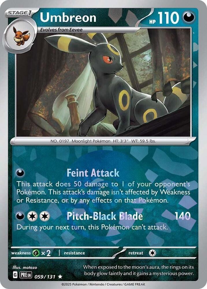 Umbreon (059/131) (Poke Ball Pattern) [Scarlet & Violet: Prismatic Evolutions] - Pokémon - Card Brawlers | Quebec | Canada |
