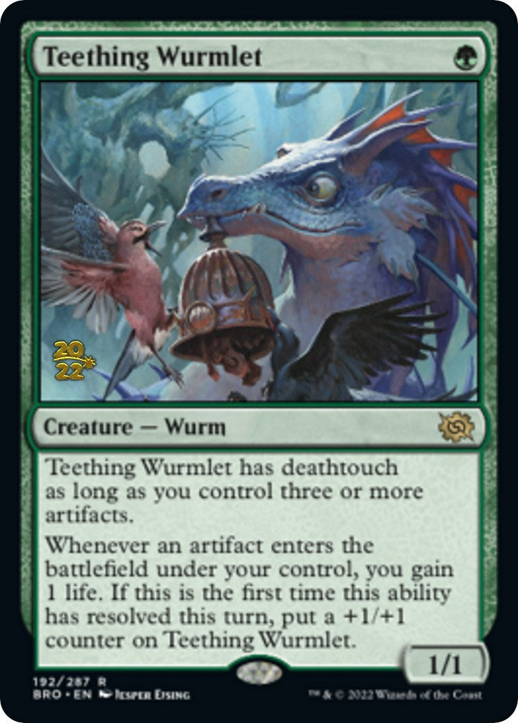 Teething Wurmlet [The Brothers' War Prerelease Promos] - Magic: The Gathering - Card Brawlers | Quebec | Canada |