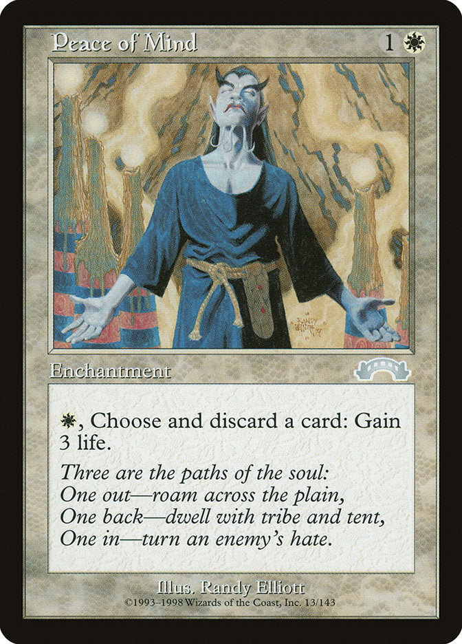 Peace of Mind [Exodus] - Magic: The Gathering - Card Brawlers | Quebec | Canada |