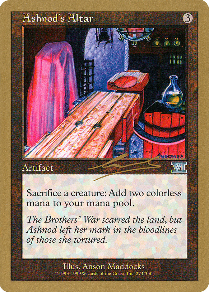 Ashnod's Altar (Nicolas Labarre) [World Championship Decks 2000] - Magic: The Gathering - Card Brawlers | Quebec | Canada |
