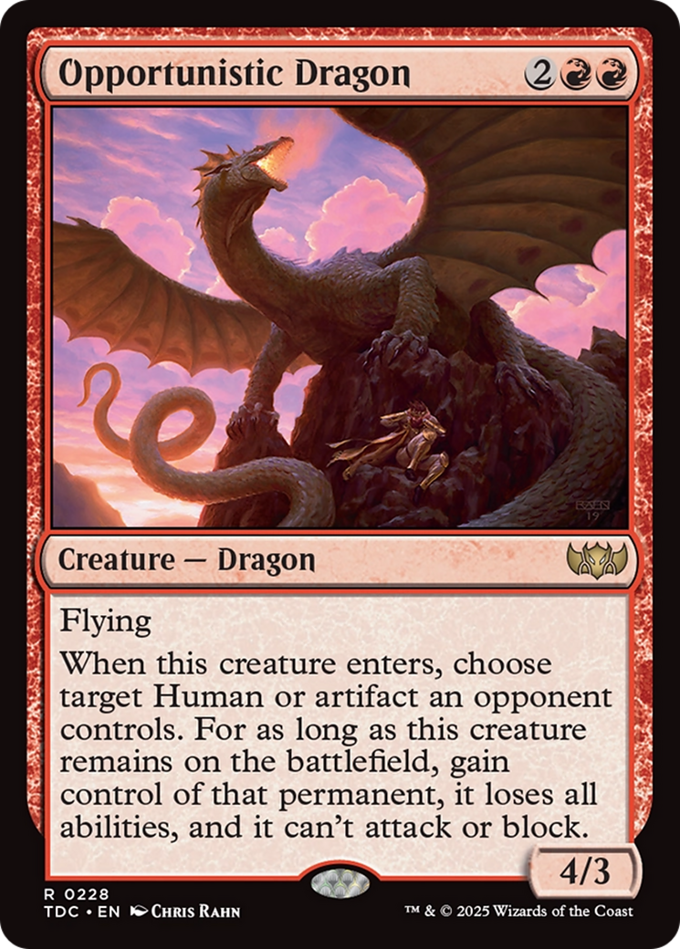 Opportunistic Dragon [Tarkir: Dragonstorm Commander] - Magic: The Gathering - Card Brawlers | Quebec | Canada |