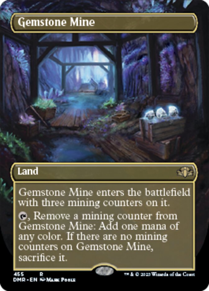 Gemstone Mine (Borderless Alternate Art) [Dominaria Remastered] - Magic: The Gathering - Card Brawlers | Quebec | Canada |