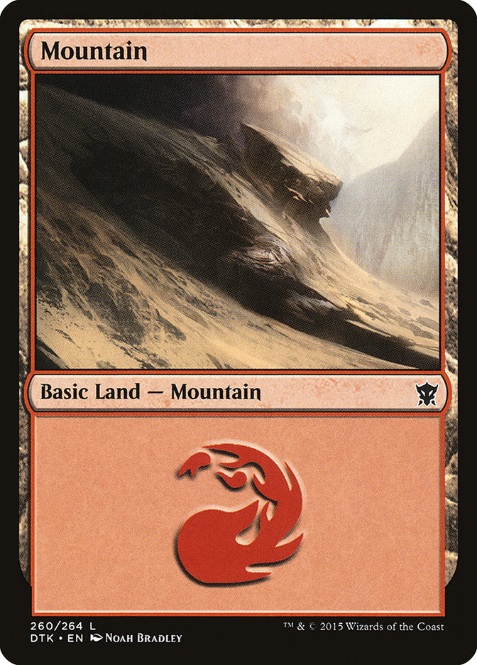 Mountain (260) [Dragons of Tarkir] - Magic: The Gathering - Card Brawlers | Quebec | Canada |