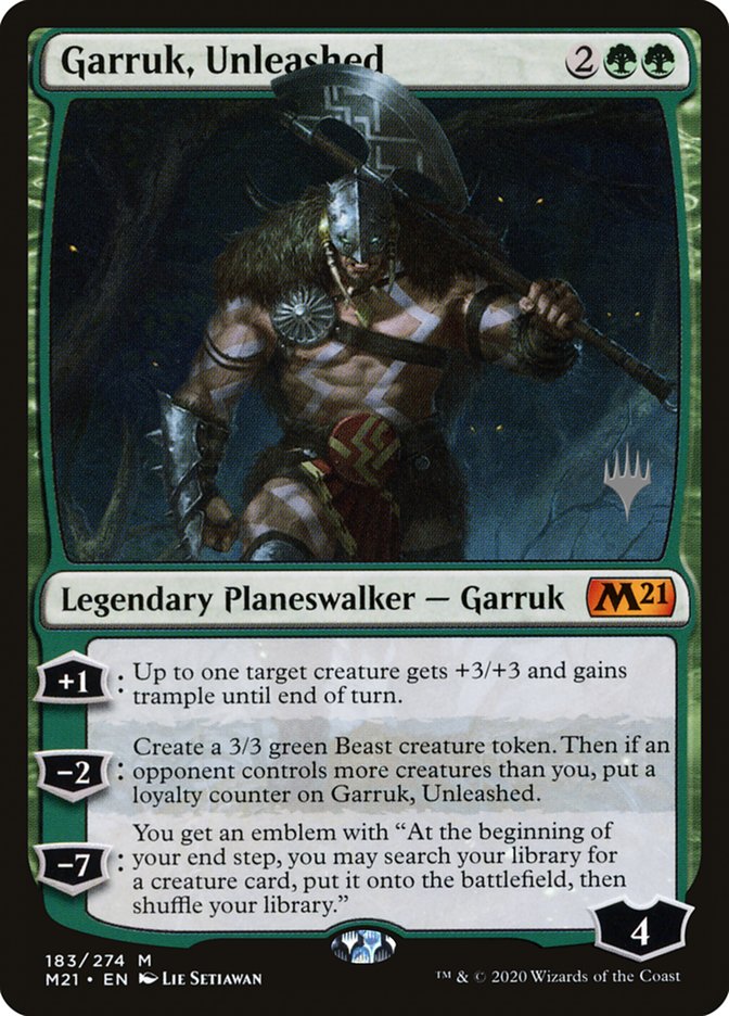 Garruk, Unleashed (Promo Pack) [Core Set 2021 Promos] - Magic: The Gathering - Card Brawlers | Quebec | Canada |