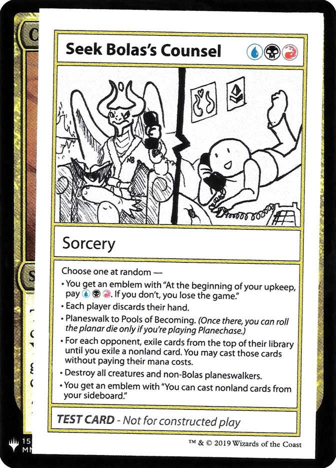 Seek Bolas's Counsel [Mystery Booster Playtest Cards] - Magic: The Gathering - Card Brawlers | Quebec | Canada |