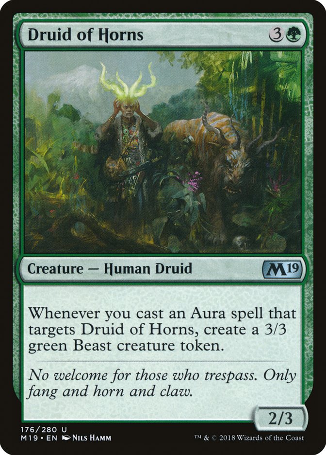 Druid of Horns [Core Set 2019] - Magic: The Gathering - Card Brawlers | Quebec | Canada |