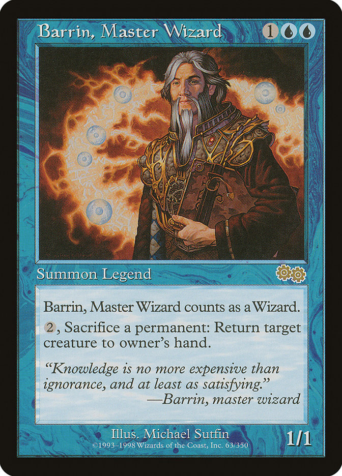 Barrin, Master Wizard [Urza's Saga] - Magic: The Gathering - Card Brawlers | Quebec | Canada |
