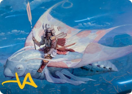 Sky-Blessed Samurai Art Card (Gold-Stamped Signature) [Kamigawa: Neon Dynasty Art Series] - Magic: The Gathering - Card Brawlers | Quebec | Canada |