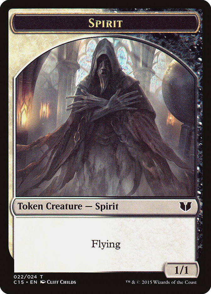 Zombie // Spirit (022) Double-Sided Token [Commander 2015 Tokens] - Magic: The Gathering - Card Brawlers | Quebec | Canada |