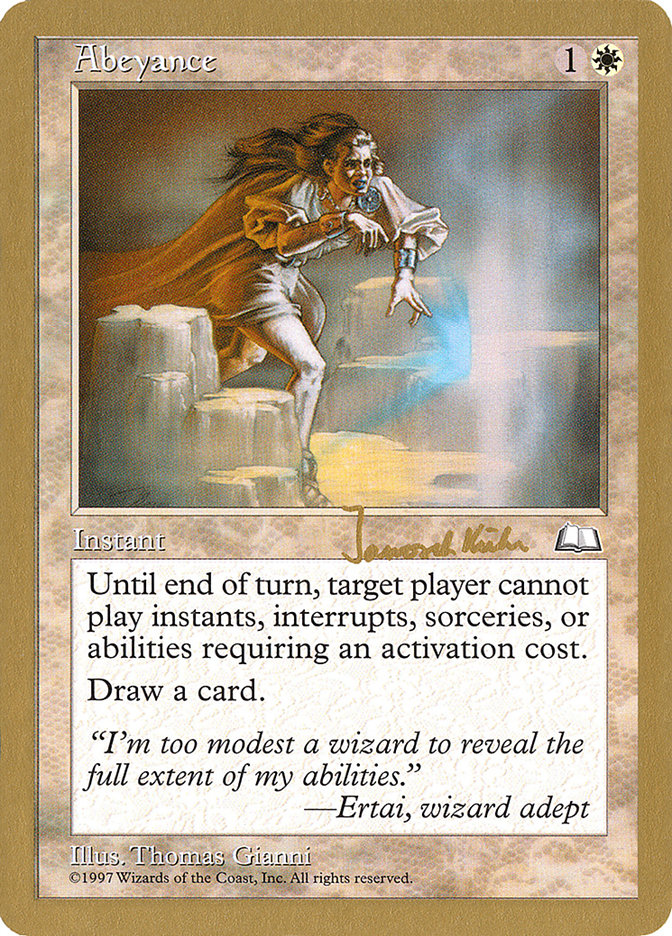 Abeyance (Janosch Kuhn) [World Championship Decks 1997] - Magic: The Gathering - Card Brawlers | Quebec | Canada |