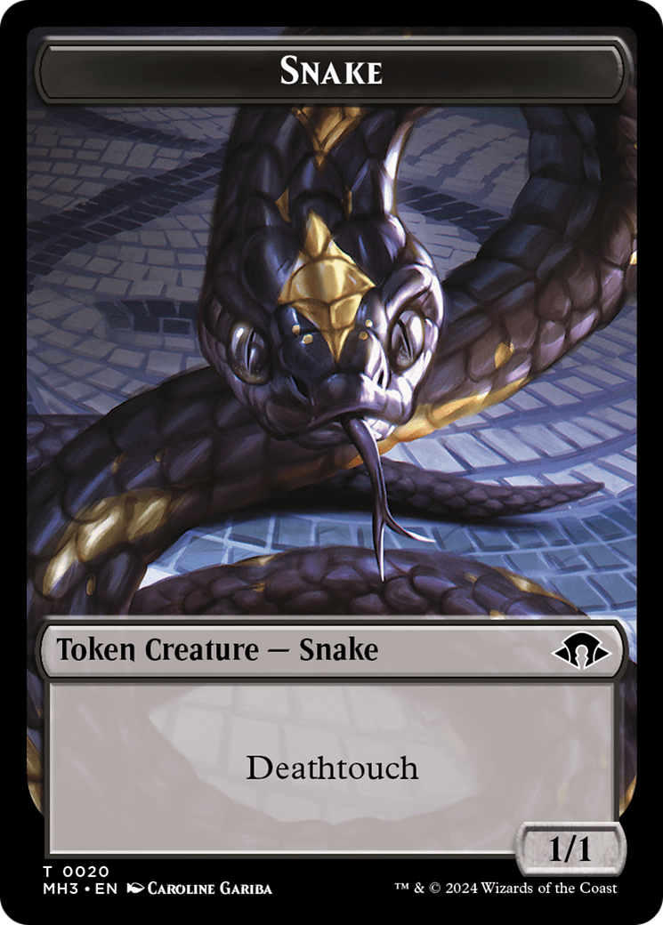 Snake // Energy Reserve Double-Sided Token [Modern Horizons 3 Tokens] - Magic: The Gathering - Card Brawlers | Quebec | Canada |