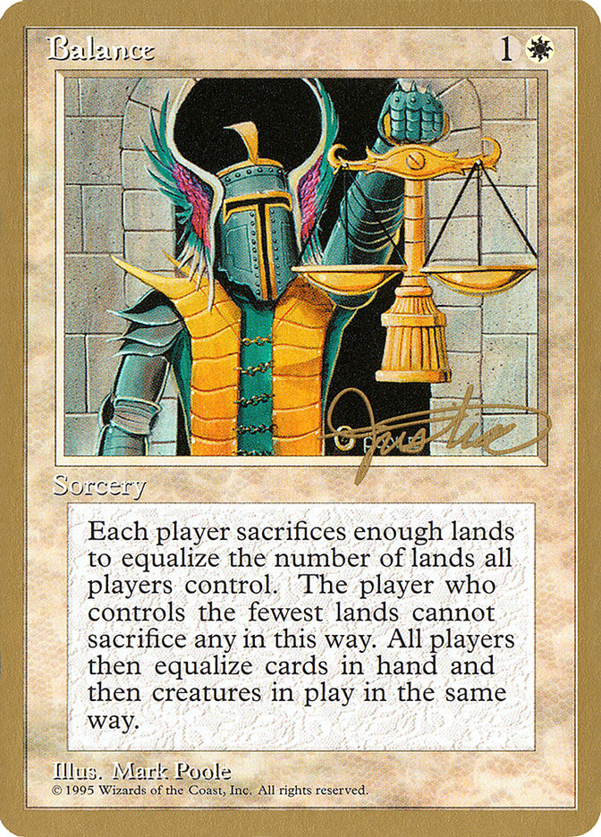 Balance (Mark Justice) [Pro Tour Collector Set] - Magic: The Gathering - Card Brawlers | Quebec | Canada |