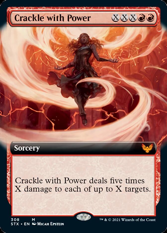 Crackle with Power (Extended Art) [Strixhaven: School of Mages] - Magic: The Gathering - Card Brawlers | Quebec | Canada |