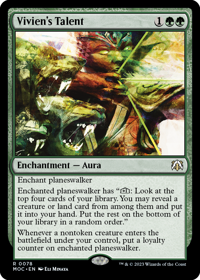 Vivien's Talent [March of the Machine Commander] - Magic: The Gathering - Card Brawlers | Quebec | Canada |