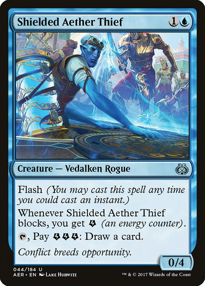 Shielded Aether Thief [Aether Revolt] - Magic: The Gathering - Card Brawlers | Quebec | Canada |