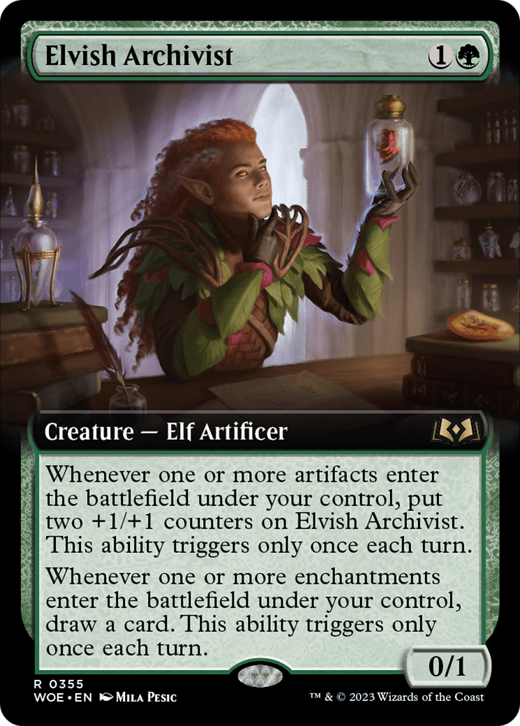 Elvish Archivist (Extended Art) [Wilds of Eldraine] - Magic: The Gathering - Card Brawlers | Quebec | Canada |