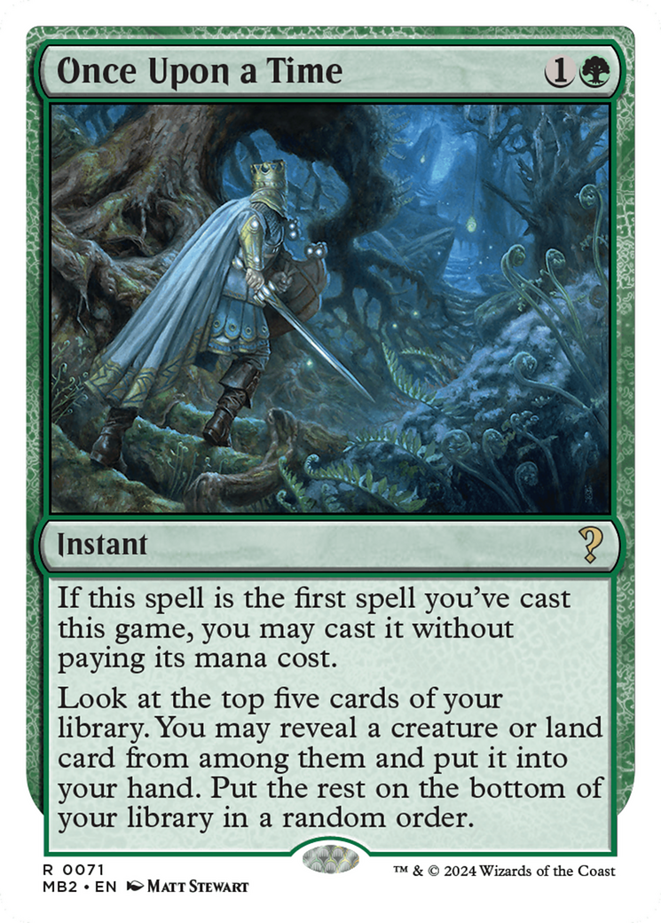 Once Upon a Time (White Border) [Mystery Booster 2] - Magic: The Gathering - Card Brawlers | Quebec | Canada |