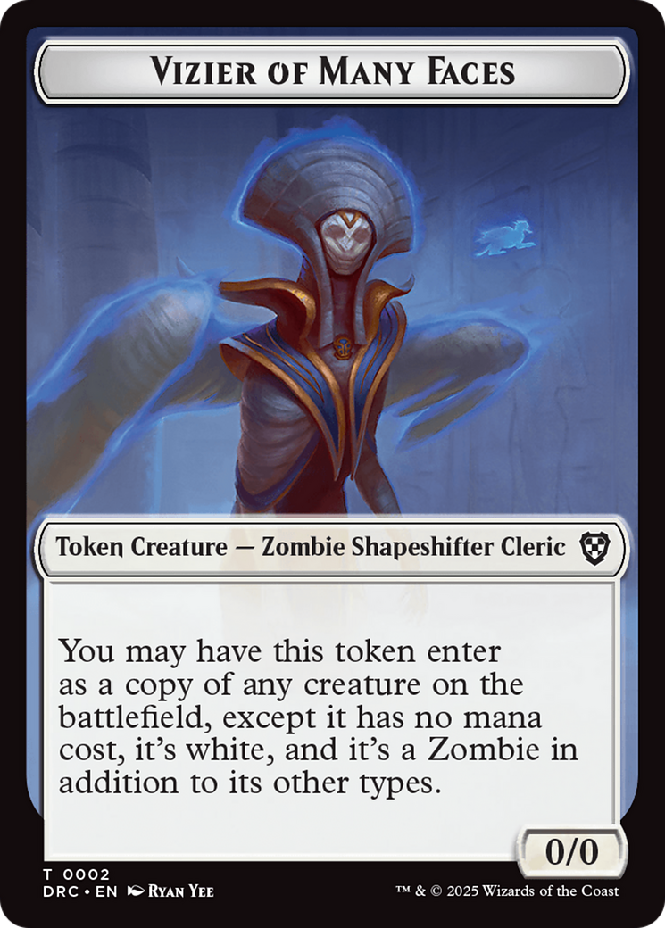 Angel of Sanctions // Vizier of Many Faces Double-Sided Token [Aetherdrift Commander] - Magic: The Gathering - Card Brawlers | Quebec | Canada |