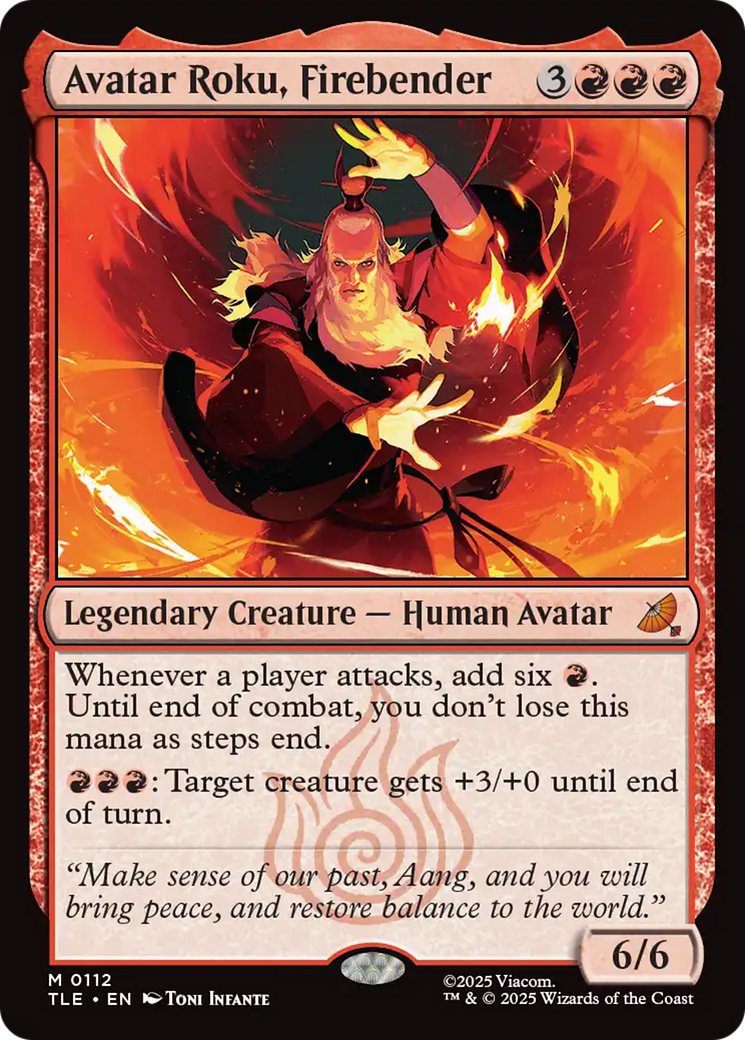 Avatar Roku, Firebender [Avatar: The Last Airbender: Eternal-Legal] - Magic: The Gathering - Card Brawlers | Quebec | Canada |