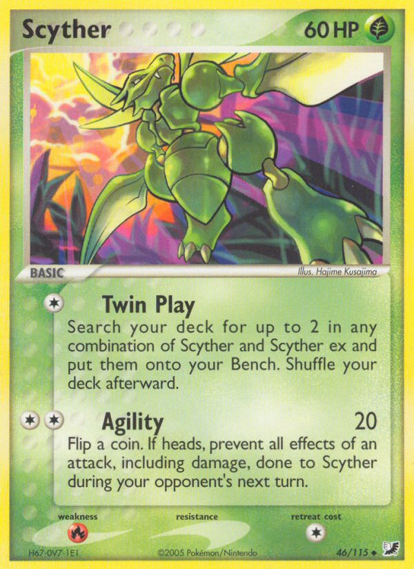 Scyther (46/115) [EX: Unseen Forces] - Pokémon - Card Brawlers | Quebec | Canada |