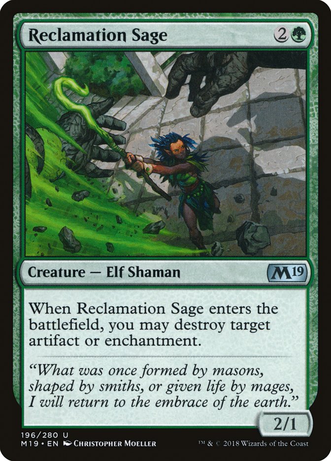 Reclamation Sage [Core Set 2019] - Magic: The Gathering - Card Brawlers | Quebec | Canada |